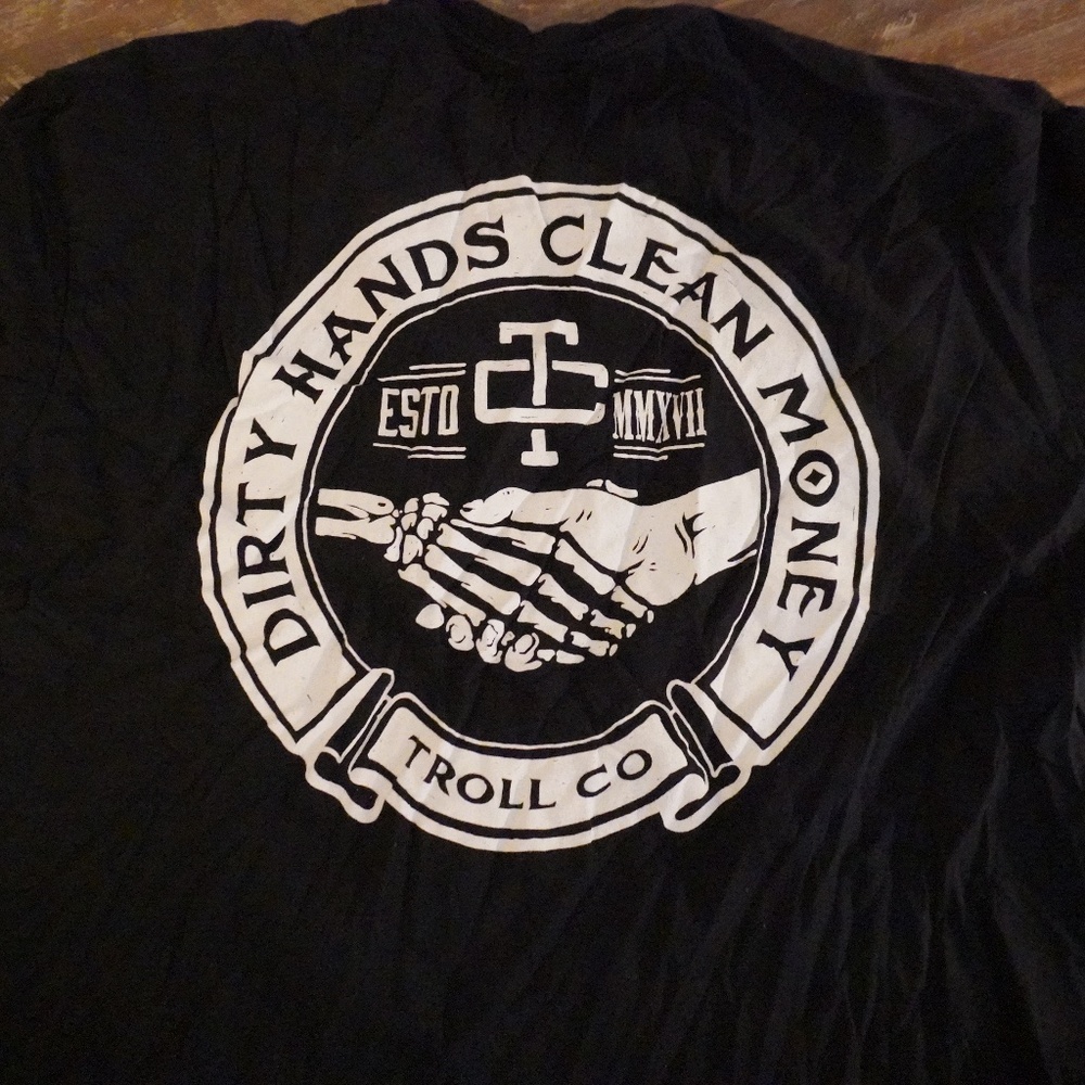 Mens Troll Co Dirty Hands Clean Money T-shirt